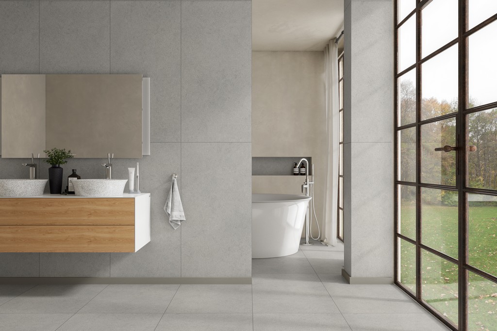 Керамогранит "Ennface" 600*1200 Gravel Smoke Flex Матовый Серый — купить в Екатеринбурге