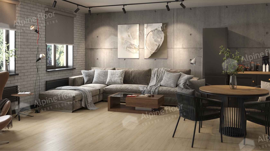 Кварцвиниловая плитка LVT "Alpine Floor" Кипарисовая (1219,2*184,15*2,5 мм) — купить в Екатеринбурге