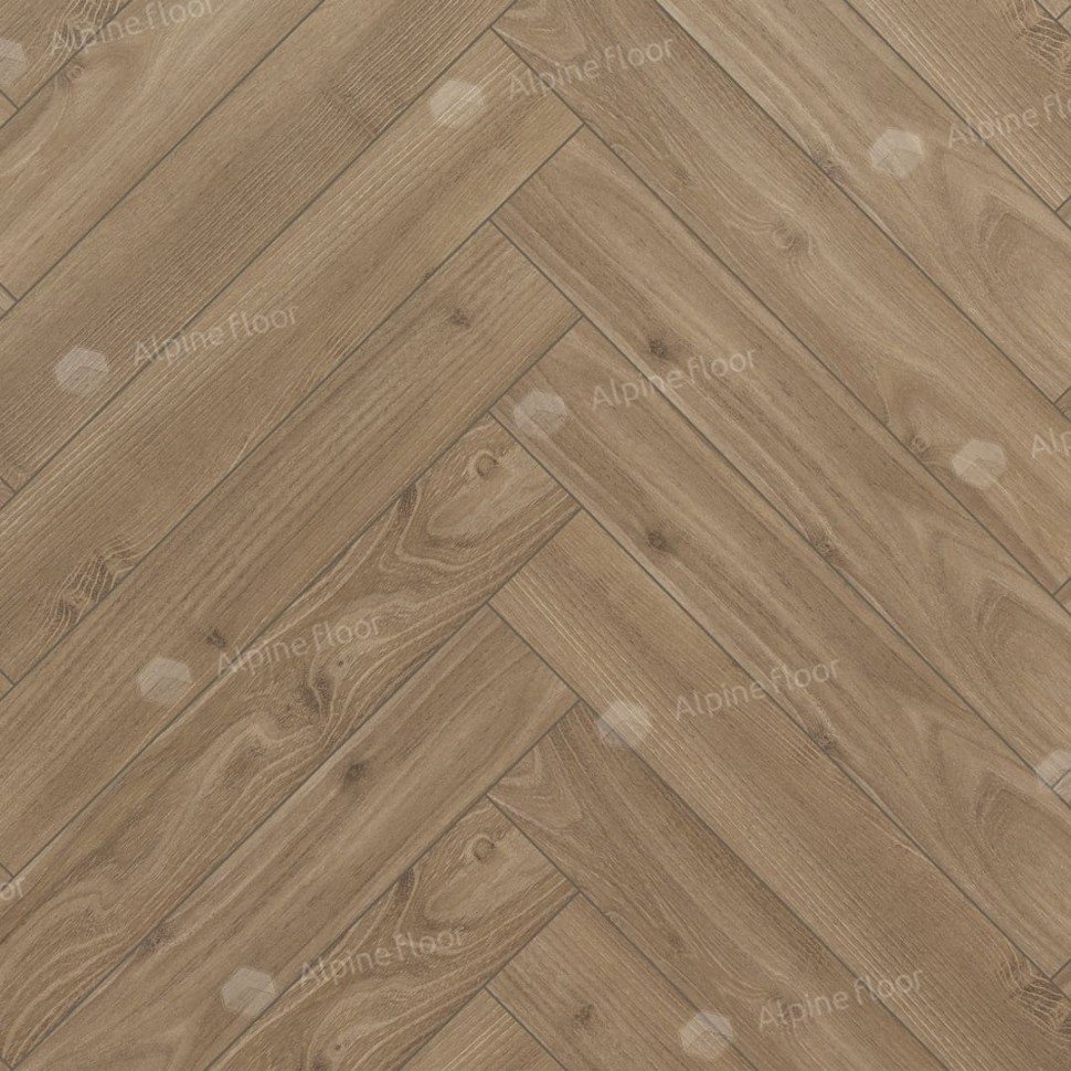 Ламинат "Alpine Floor" Herringbone 12 Дуб Калабрия (600*100*12 мм) — купить в Екатеринбурге