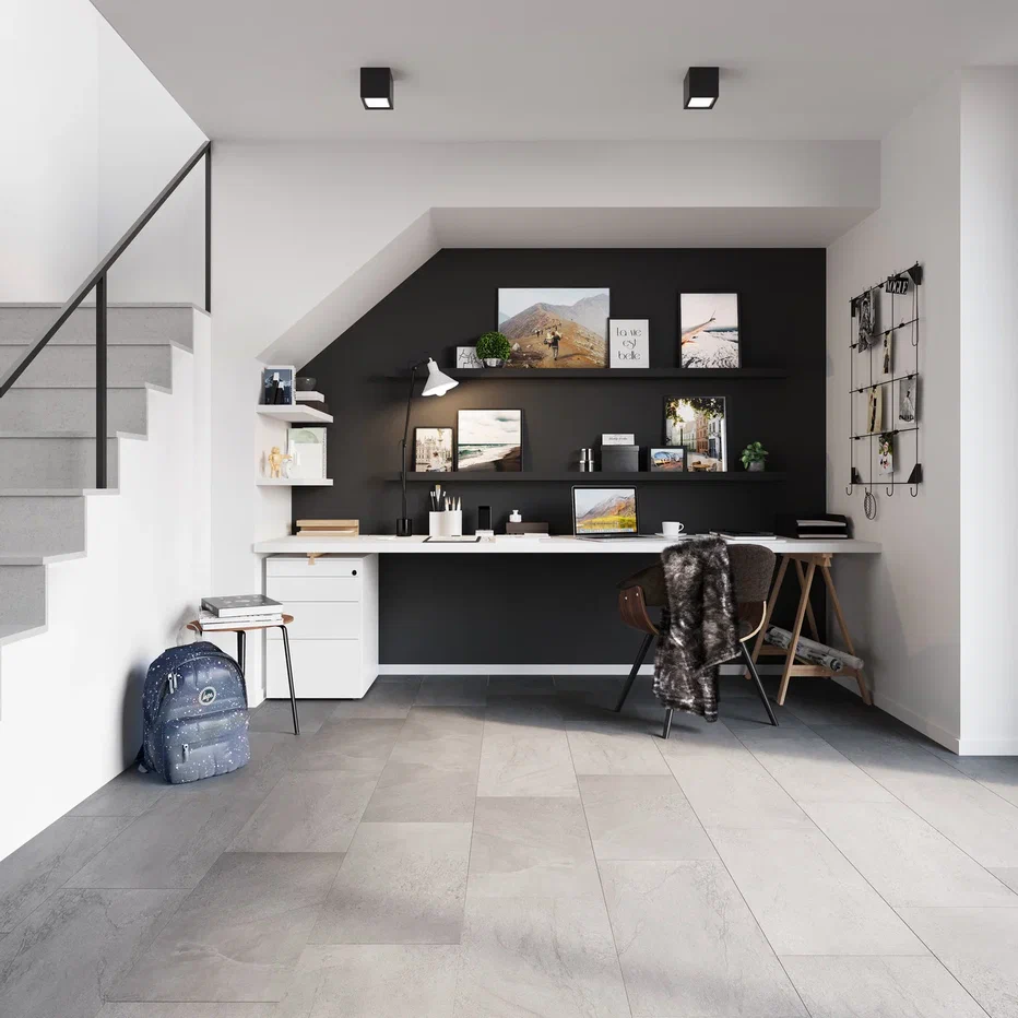 Кварцвиниловая плитка "Invictus" Groovy Granite Steel (610*305*2,5мм) — купить в Екатеринбурге