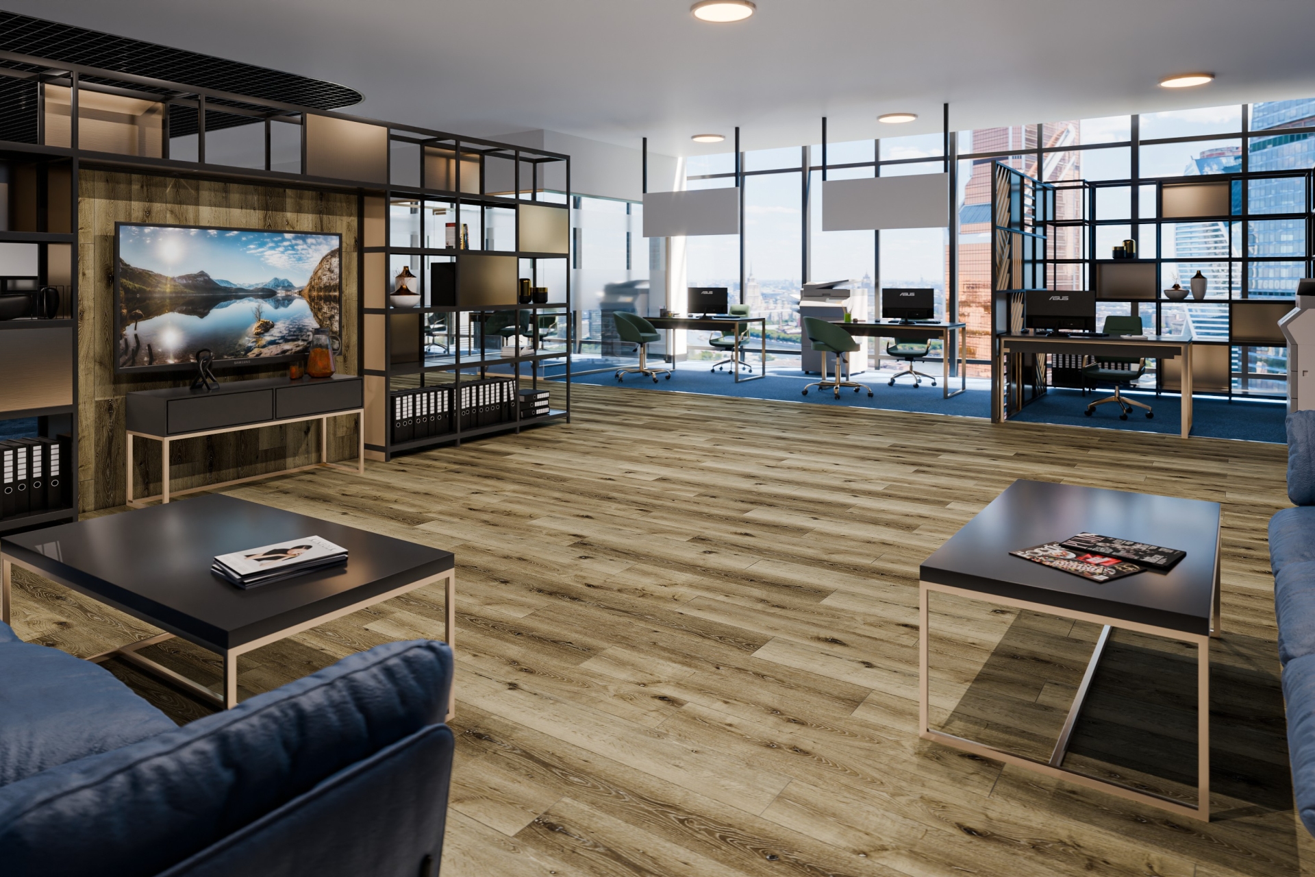 Усовершенствованная кварц-виниловая плитка «Damy Floor» Дуб Провинциальный (1227*187*2,5 мм) — купить в Екатеринбурге