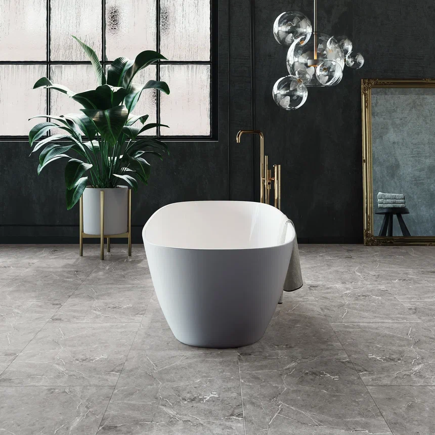 Кварцвиниловая плитка "Invictus" Hudson Stone Silver (914*457*2,5мм) — купить в Екатеринбурге