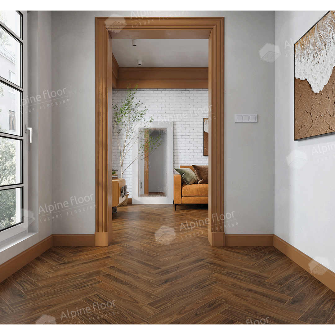 SPC ламинат "Alpine Floor" Орех Кенари (600*125*4 мм) — купить в Екатеринбурге