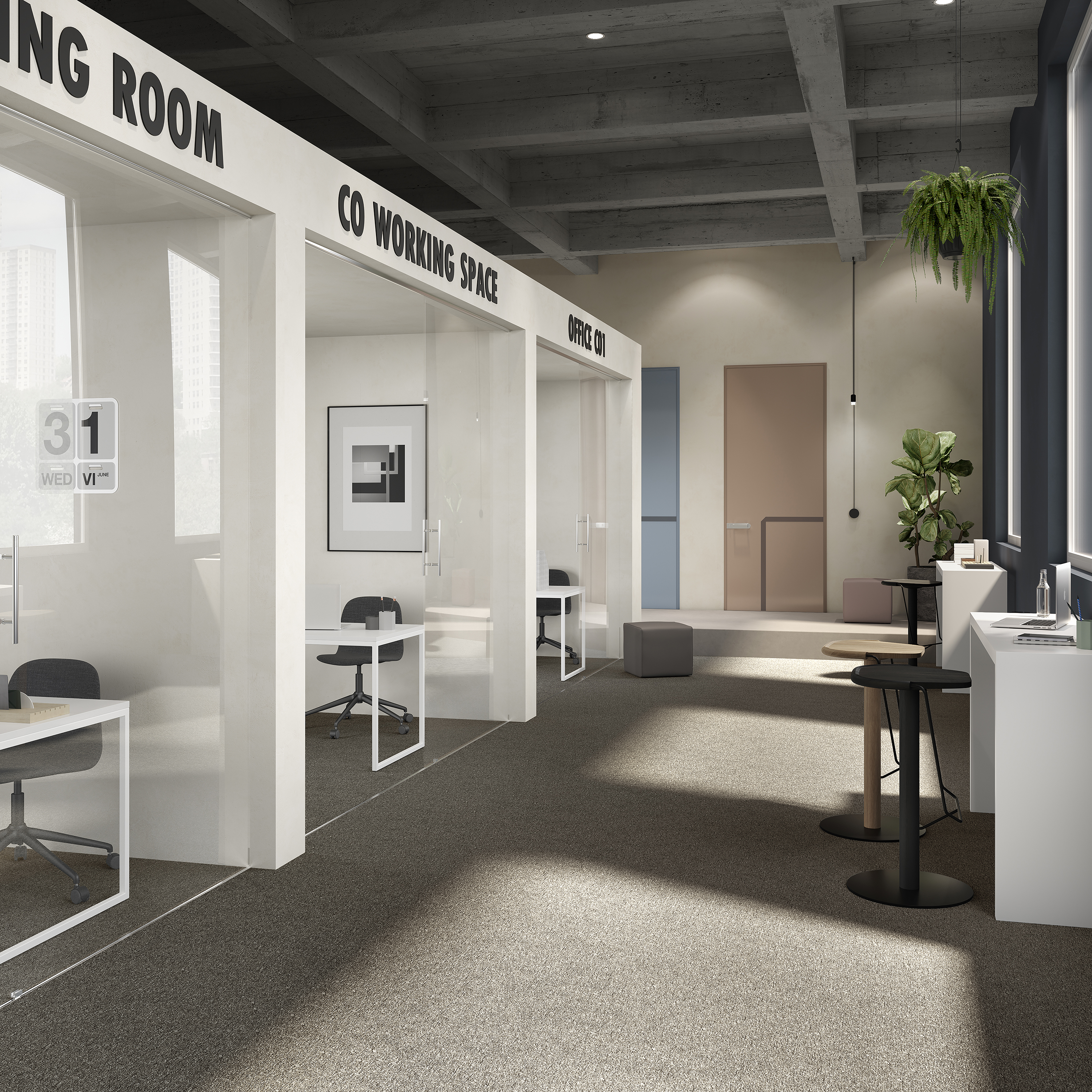 Ковровая плитка Medusa Tile 43 (500*500*5 мм) — купить в Екатеринбурге