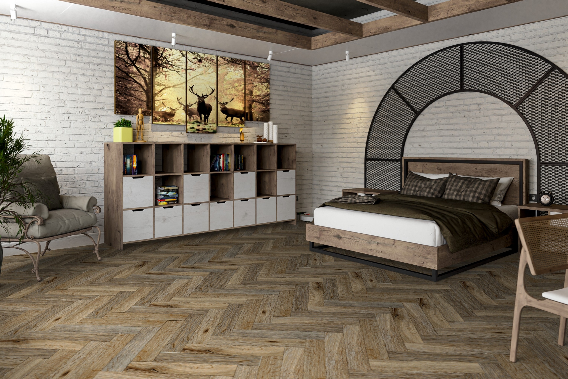 Усовершенствованная кварц-виниловая плитка «Damy Floor» Ковентри (590*118*2,5 мм) — купить в Екатеринбурге