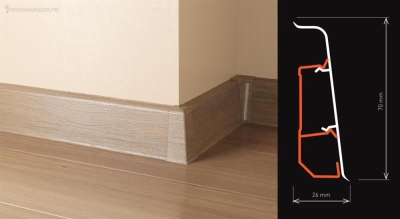 Плинтус "Arbiton" Indo Дуб Бурбон (2500*26*70 мм) — купить в Екатеринбурге