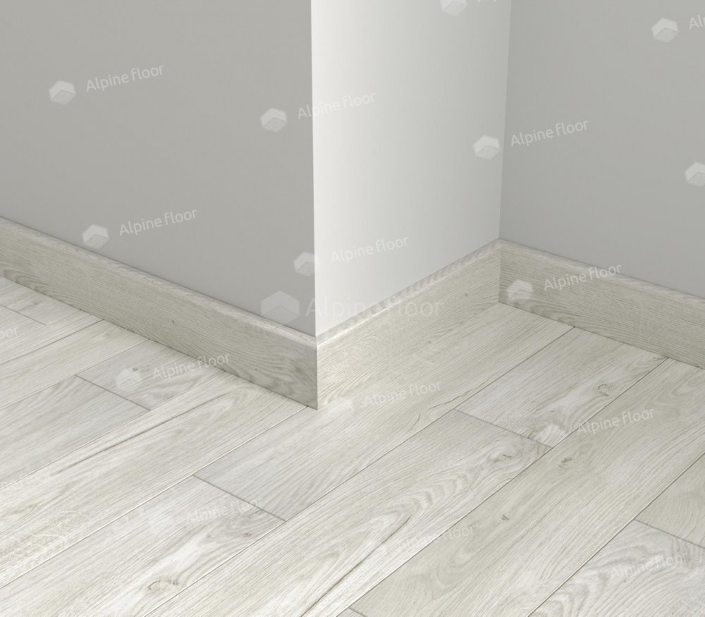 Напольный плинтус Parquet Light Снежный SK 13-11 (2200*12,5*80 мм) — купить в Екатеринбурге