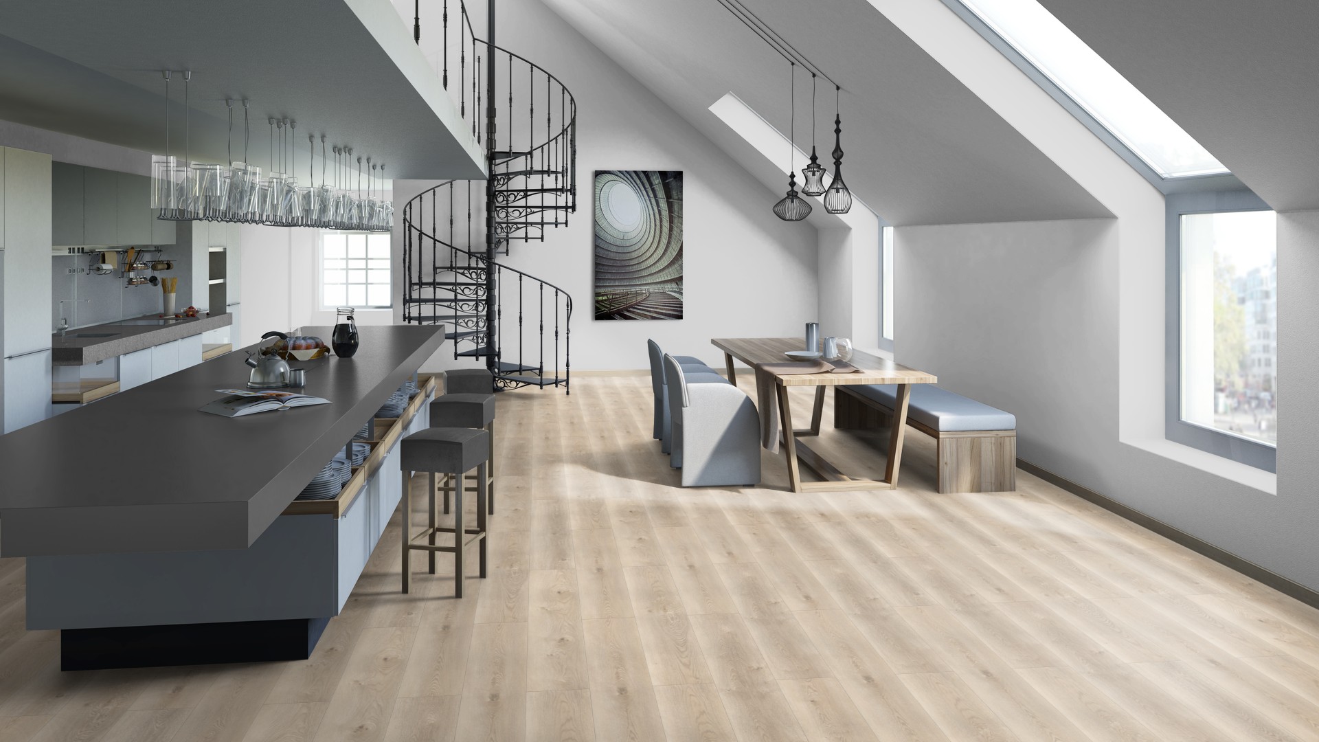 SPC ламинат "Tarkett" Deep House Sean (1400*225*4,6 мм) — купить в Екатеринбурге