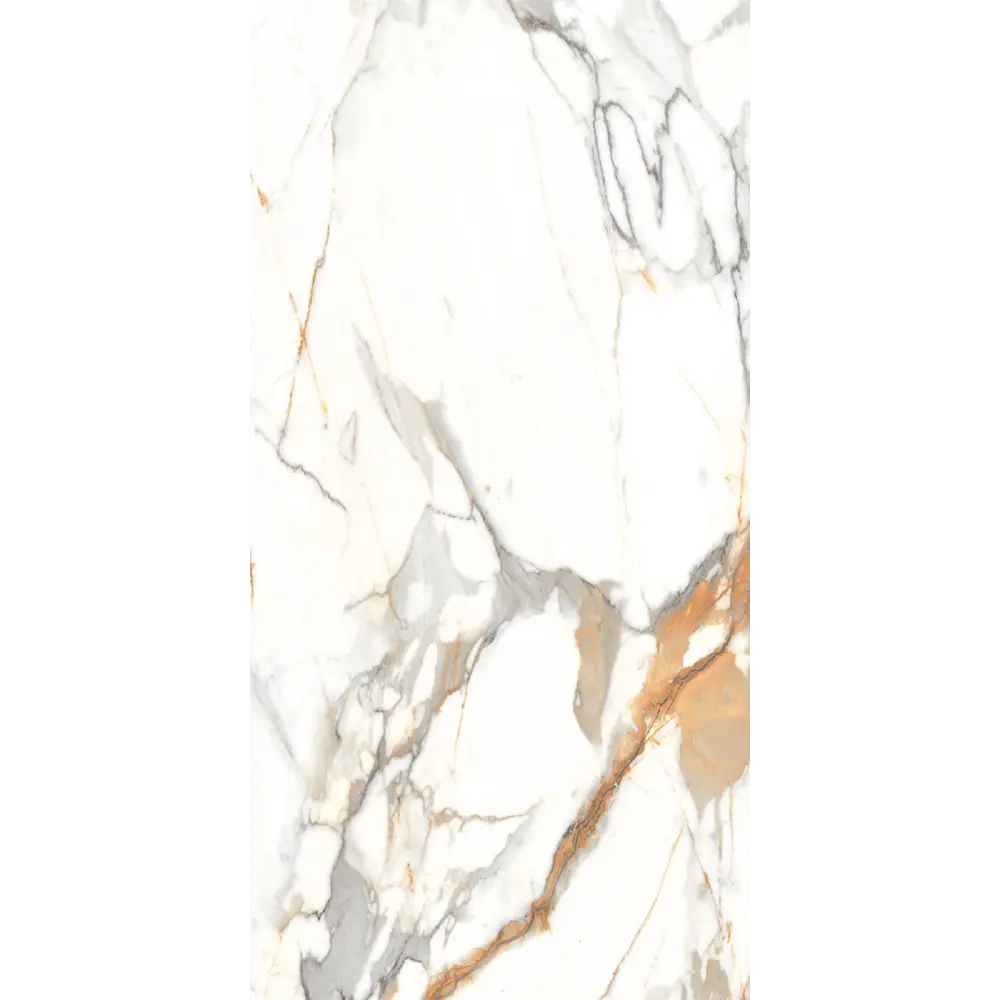 Керамогранит "Sonex" Carrara Volga Glossy полированный 60x120 см 1.44 м2 цвет белый с серо-бежевыми прожилками — купить в Екатеринбурге