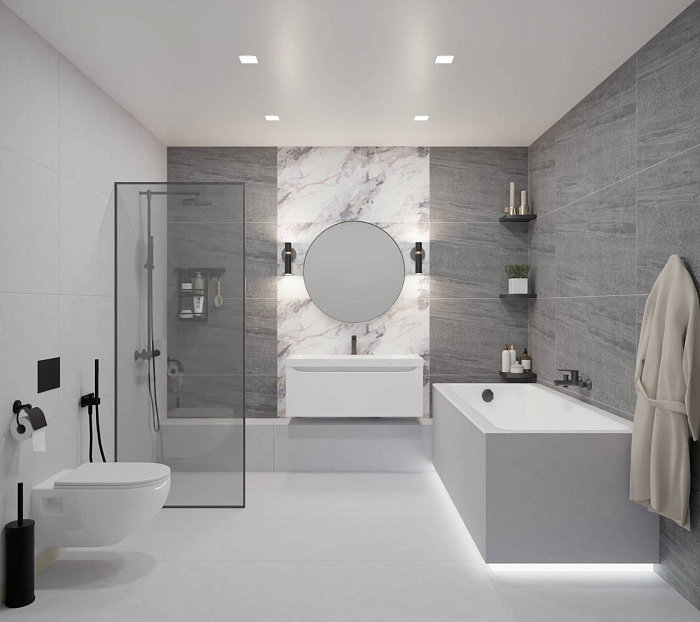 Керамогранит "Wan Sheng" Lande (1200*600 мм) Серый L12512 — купить в Екатеринбурге