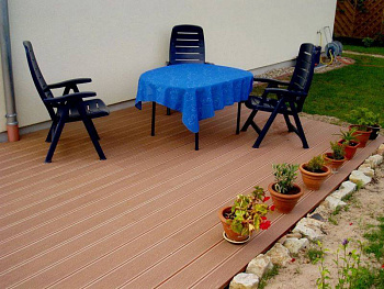 Террасная доска Deckron (4000*153*28 мм) шовная — фото и характеристики